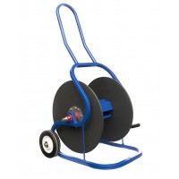 Lightweight portable hose reel trolley for 60m of 12mm of water hose