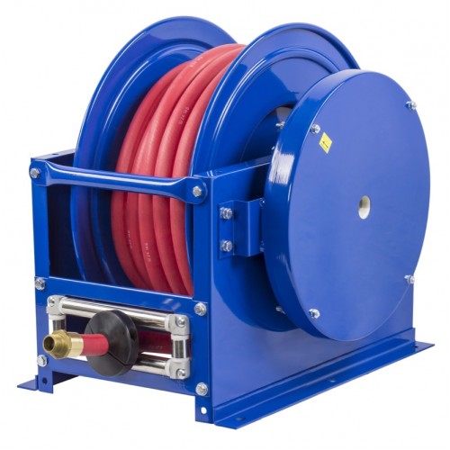 SLP-4100-BGX Spring rewind hose reel with 31m of 12mm Air or Water hose