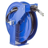 TDMPL-N-350-BGX Spring rewind hose reel for 15m of 10mm Dual Hydraulic Oil hose