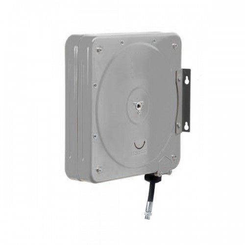 ME-074-4502-418 Enclosed steel air & water reel with 18m of 12mm I.D. hose