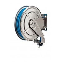 ME-070-2202-410 Stainless steel hose reel for air & water with 10m of 12mm I.D. hose