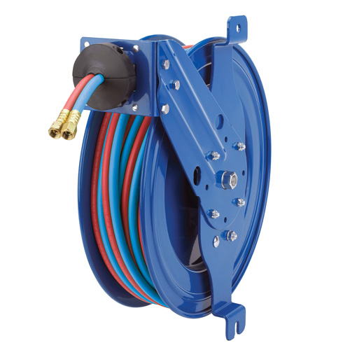 SG17W-150 Spring rewind hose reel with 15m of 6mm Oxy/Acetylene hose