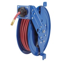 SG17-H125-BGX Spring rewind hose reel with 8m of 6mm Grease hose