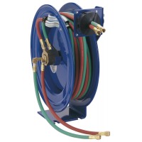 P-WT-125-BGX Spring rewind hose reel with 8m of 6mm Oxy/Acetylene hose